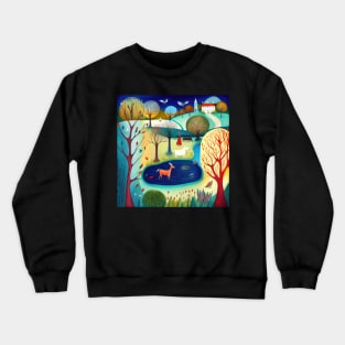 Seasons of Folk Art 04 Crewneck Sweatshirt
